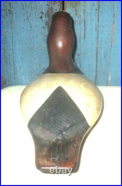 Vintage Ducks Unlimited Canvasback Drake Duck Decoy Signed Sally MC Murray