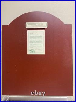 Vintage Hand Made Painted Wood Big Sky Carvers Montana Golf Golfer Sign Wall Art