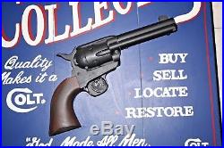 Vintage Handmade Western Americana Colt Firearms Sign By Big Sky Carvers NICE