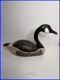 Vintage Medium By Pierre Constan Canada Goose Wooden Decoy Rare Signed