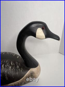 Vintage Medium By Pierre Constan Canada Goose Wooden Decoy Rare Signed