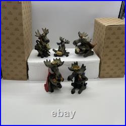 Vintage Moosetivity II & III 2 & 3 Sets Mountain Mooses Big Sky Carvers EUC