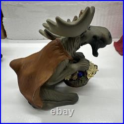 Vintage Moosetivity II & III 2 & 3 Sets Mountain Mooses Big Sky Carvers EUC
