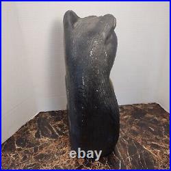 Vintage Rare Jeff Fleming Big Sky Carvers Black Bear 15Solid Wood Carving Art