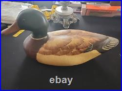 Vintage Signed Thomas Chandler 1985 RARE Wood Duck Decoy Big Sky Carvers MT