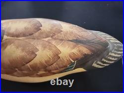 Vintage Signed Thomas Chandler 1985 RARE Wood Duck Decoy Big Sky Carvers MT