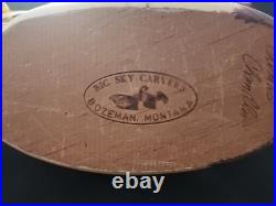 Vintage Signed Thomas Chandler 1985 RARE Wood Duck Decoy Big Sky Carvers MT