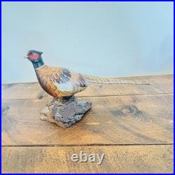 Vintage Small Big Sky Carvers Pheasant Sculpture