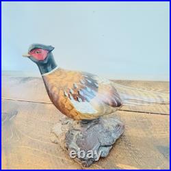 Vintage Small Big Sky Carvers Pheasant Sculpture