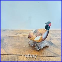 Vintage Small Big Sky Carvers Pheasant Sculpture