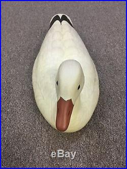 Vintage Snow Goose decoy by Big Sky Carvers Thomas Chandler Ducks Unlimited Nice