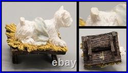 Vtg 2002 Big Sky Carvers Canine Dogtivity Dog Nativity 9 Piece Set with Box READ