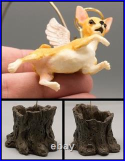 Vtg 2002 Big Sky Carvers Canine Dogtivity Dog Nativity 9 Piece Set with Box READ