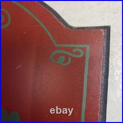 Vtg Big Sky Carvers Golf Sign Wall Art Hand Painted Wooden Pub Style Grandpacore