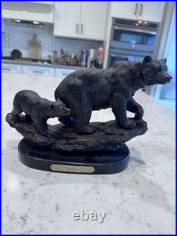 Vtg Big Sky Carvers Keep Up Bear & Cub Bronze Marc Pierce Statue Figurine