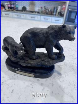 Vtg Big Sky Carvers Keep Up Bear & Cub Bronze Marc Pierce Statue Figurine