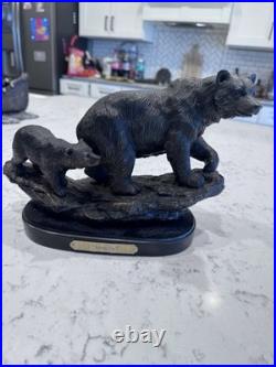 Vtg Big Sky Carvers Keep Up Bear & Cub Bronze Marc Pierce Statue Figurine