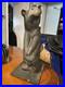 Vtg-Big-Sky-Carvers-Wooden-Carved-Golfing-Bear-Western-Pine-20Montana-No-Club-01-nt