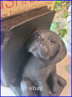 Vtg Limited Edition Puppy Dog Bookends Big Sky Carvers by Bradford Williams'96