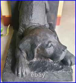 Vtg Limited Edition Puppy Dog Bookends Big Sky Carvers by Bradford Williams'96