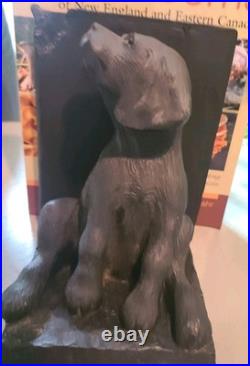 Vtg Limited Edition Puppy Dog Bookends Big Sky Carvers by Bradford Williams'96
