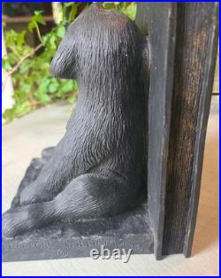 Vtg Limited Edition Puppy Dog Bookends Big Sky Carvers by Bradford Williams'96