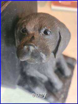 Vtg Limited Edition Puppy Dog Bookends Big Sky Carvers by Bradford Williams'96