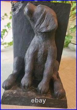 Vtg Limited Edition Puppy Dog Bookends Big Sky Carvers by Bradford Williams'96
