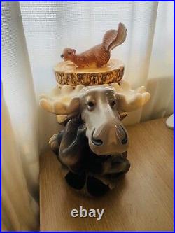 Vtg Mountain Mooses Cookie Jar, Big Sky Carvers 2008 retired by Phyllis Driscoll