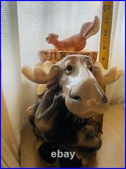 Vtg Mountain Mooses Cookie Jar, Big Sky Carvers 2008 retired by Phyllis Driscoll