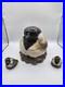 Vtg-Rare-Fat-Chickadee-Cookie-Jar-Baby-Chick-s-Salt-Pepper-Big-Sky-Carvers-VGC-01-wf