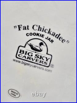 Vtg Rare Fat Chickadee Cookie Jar/Baby Chick's Salt/Pepper, Big Sky Carvers, VGC