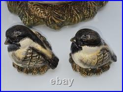 Vtg Rare Fat Chickadee Cookie Jar/Baby Chick's Salt/Pepper, Big Sky Carvers, VGC
