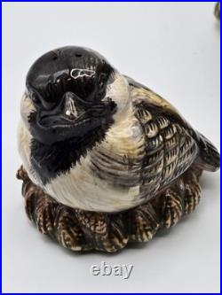 Vtg Rare Fat Chickadee Cookie Jar/Baby Chick's Salt/Pepper, Big Sky Carvers, VGC