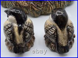 Vtg Rare Fat Chickadee Cookie Jar/Baby Chick's Salt/Pepper, Big Sky Carvers, VGC
