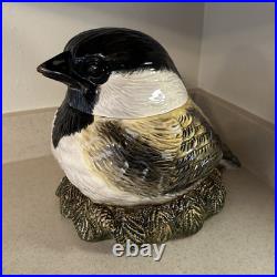 Vtg Rare Fat Chickadee Cookie Jar, Big Sky Carvers, VGC