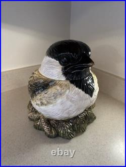 Vtg Rare Fat Chickadee Cookie Jar, Big Sky Carvers, VGC