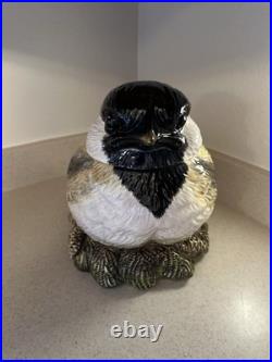 Vtg Rare Fat Chickadee Cookie Jar, Big Sky Carvers, VGC