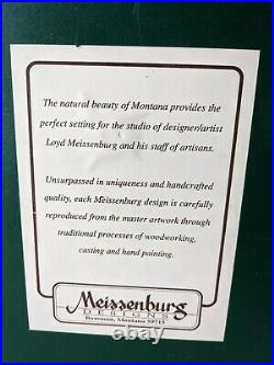 Vtg Wood Big Sky Carvers Meissenburg Old Hunters Drinking Club 3D sign Montana