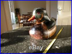 WOOD CARVING DECOY DUCK signed by the artist. BIG SKY CARVERS