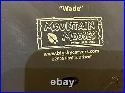Wade Big Sky Carvers Mountain Mooses Phyllis Driscoll huge retired figurine