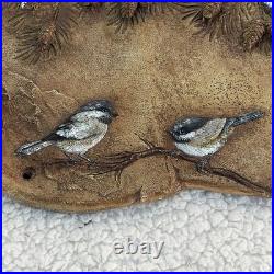 Welcome Plaque Sign Big Sky Carvers Jane Shull Beasley Chickadee Cabin Rustic