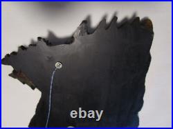 Welcome Wall Plaque Big Sky Carvers Cabin décor Moose Forest signed 10.75 L