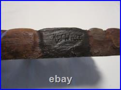 Welcome Wall Plaque Big Sky Carvers Cabin décor Moose Forest signed 10.75 L