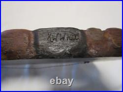 Welcome Wall Plaque Big Sky Carvers Cabin décor Moose Forest signed 10.75 L