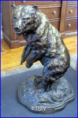 Whose Creel Grizzly Bear Statue Dick Idol Collection Big Sky Carvers 2001