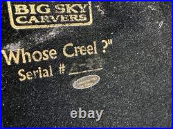 Whose Creel Grizzly Bear Statue Dick Idol Collection Big Sky Carvers 2001