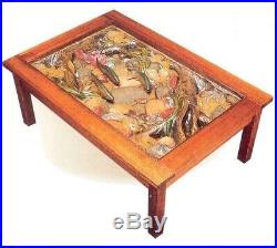 William Herrick Trout Stream Coffee Table and two end tables Big Sky Carvers