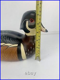 Wood Duck Big Sky Carvers Duck Decoy Handcrafted Figure Signed S. S. Huntsman