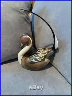 Wood-carved Drake Pintail Duck Decoy! Gorgeous Hindley! Big Sky Carvers
